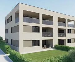 <p>Un appartamento spazioso al secondo piano in un edificio nuovo, Istria, Parenzo</p>
