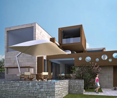 Vila na prodej přímo u moře na ostrově Korčula v Chorvatsku