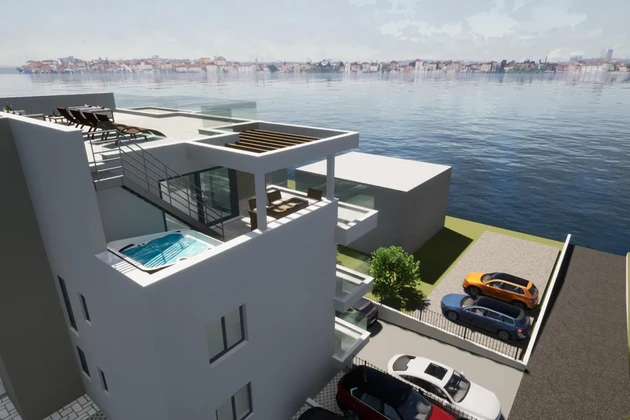 Penthouse na prodej v Okrugu s výhledem na moře v Chorvatsku