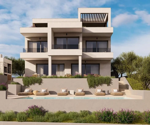 Nowoczesna willa z basenem na sprzedaż w Rogoznicy w Chorwacji