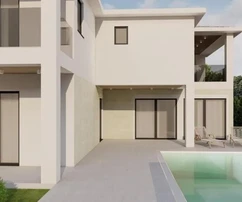 Modern villa under construction, Istria, Kaštelir