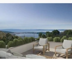 Vila na prodej s panoramatickým výhledem v Segetu v Chorvatsku