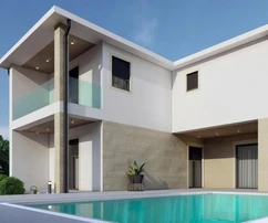 Villa moderna in costruzione, Istria, Kaštelir