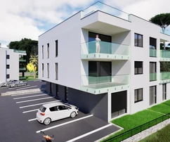 Zadar, Crno elegante nuova costruzione con terrazza sul tetto