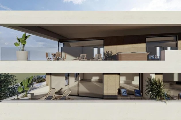 Penthouse à vendre à Okrug avec vue panoramique en Croatie