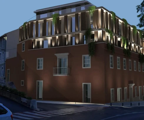 Šibenik, exkluzívny apartmán na nábreží, prvý rad k moru, 131,28 m²