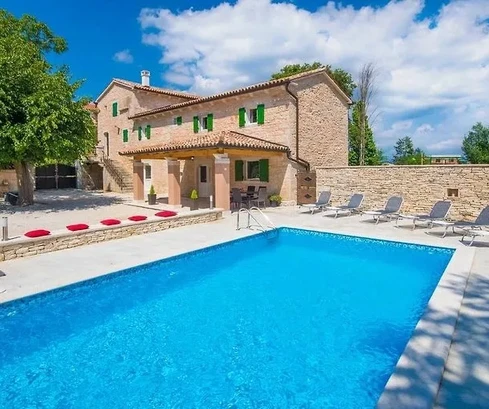 ISTRIA, ŽMINJ - Wyjątkowa kamienna willa z basenem