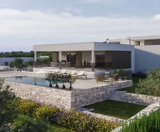 Villa di lusso in vendita con vista panoramica sul mare in Croazia