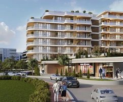 Zadar, Crvene Kuce - Apartamento de un dormitorio en el cuarto piso con gran balcón esquinero, 63,17 m²