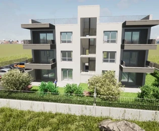 Trogir, Plano, 2-Zimmer-Wohnung 70 m² + Garten 68 m², Neubau