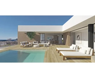 Minimalistische Luxusvilla mit Meerblick in Cumbre del Sol
