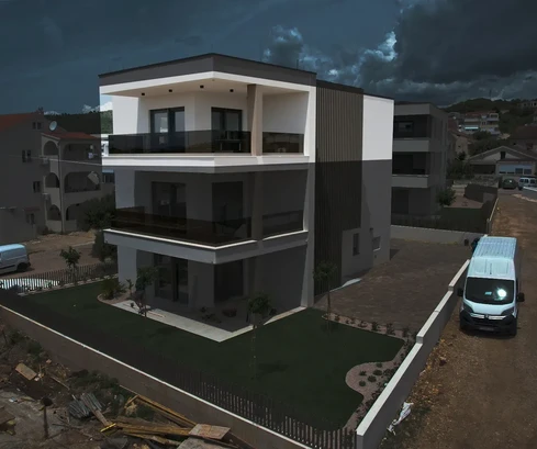 Vodice - Luxusapartment S3 mit Panoramablick auf das Meer, 300 m vom Strand entfernt