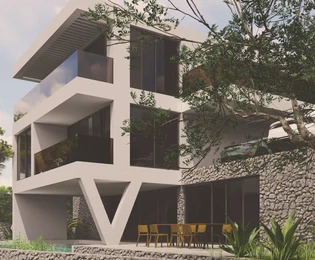 Luksuzna vila na prodaju prvi red do mora Omišinv