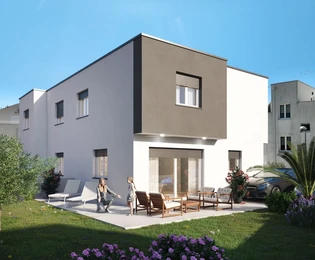 Vodice - Zwei-Zimmer-Wohnung S2 mit Garten, 500 m vom Strand entfernt