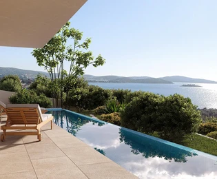 Rogoznica, Zecevo Rogoznicko, bellissima villa con piscina e vista panoramica sul mare