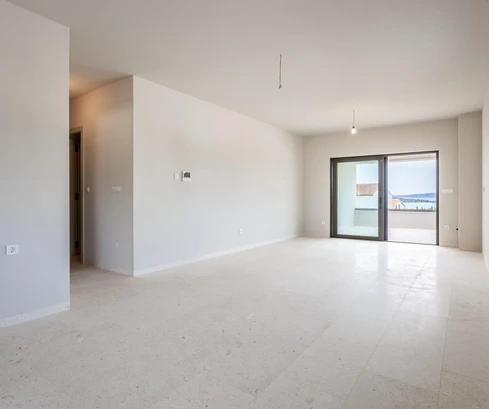 Vodice, nowa budowa, nowoczesne dwupokojowe mieszkanie z widokiem na morze, 450 m od morza, S4