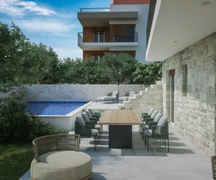 Rogoznicában medencés villa eladó Horvátországban