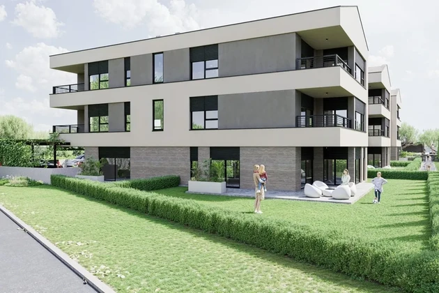 Istrie, Fažana: Moderní byt s terasou blízko moře