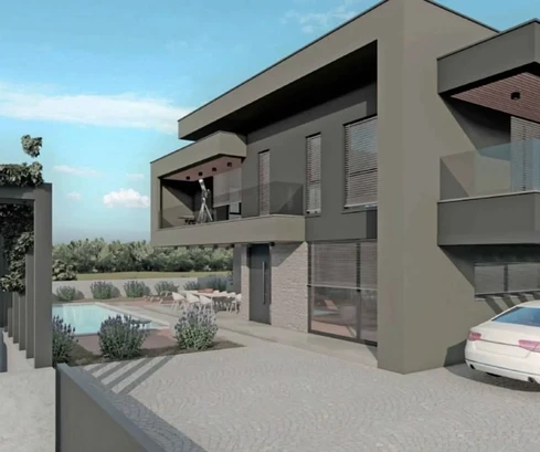 Moderní vila s bazénem na prodej v Ližnjanu v Chorvatsku