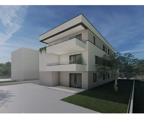 Pag, Mandre, modern three-bedroom apartment with sea view in an attractive location