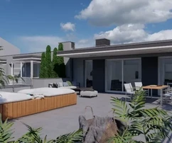 Split, Žnjan, penthouse de 132 m2 au cinquième étage d'un immeuble neuf, vue sur la mer