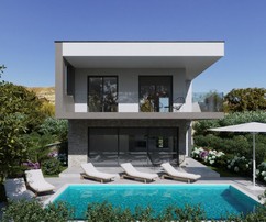 Villa frente al mar en Murter: lujo moderno con privacidad