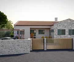 Building land, 639 m², house + pool under construction!