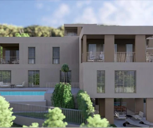 Spacious apartment for sale with a swimming pool in Kostrena in Croatia