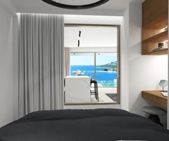 Apartamento de lujo con piscina en venta junto al mar en Croacia