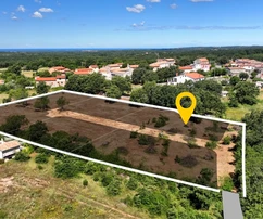 Istria, Barat, działka budowlana z widokiem na morze i naturę