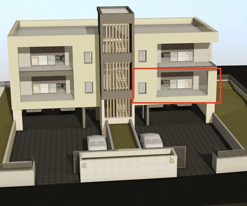 Vodice, elegáns kétszobás lakás loggiával egy modern új épületben