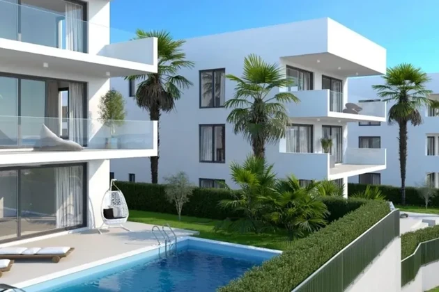 Čiovo, Okrug.G., luxurious three-room apartment 126.89m2 with two parking spaces