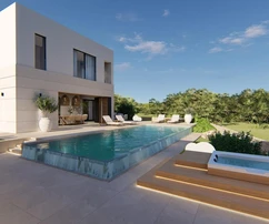 Primošten, krásna vila s bazénom a výhľadom na more, 289,5 m²