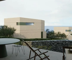 Brač, Sutivan, modern villa három hálószobával, medencével és tengerre néző kilátással