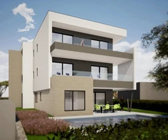 Luxury apartment for sale right on the waterfront in Omišalj in Croatia