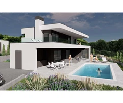 Umag, Istrien: Luxusvilla mit Meerblick