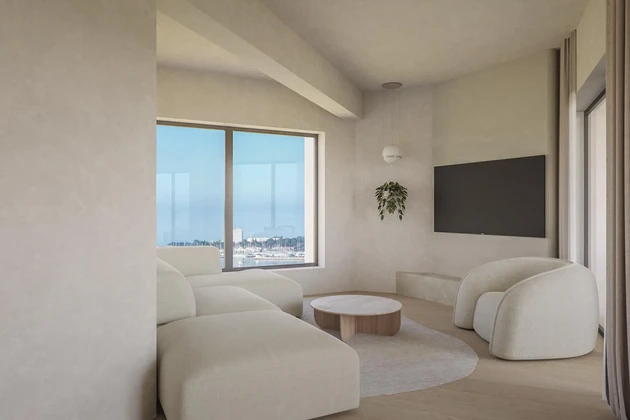 Istra, Umag - Green Tower Residence, ekskluzivan apartman s velikom terasom i pogledom na more