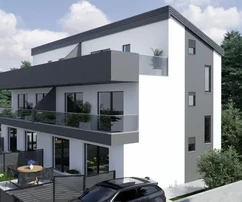Neubau Doppelhaushälfte mit Erdgeschoss, Obergeschoss und Dachgeschoss, Meerblick