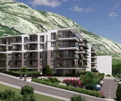 Makarska, nouvel appartement de deux chambres avec vue sur la mer et jardin
