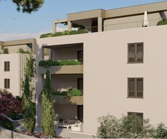 Penthouse na sprzedaż w Kašteli z panoramicznym widokiem w Chorwacji