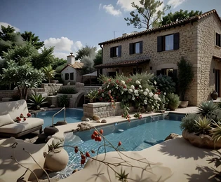 Istrie, Bale: Stavební pozemek v centru s ruinou