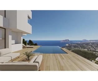 Villa moderne avec vue panoramique sur la mer à Cumbre del Sol, Benitachell