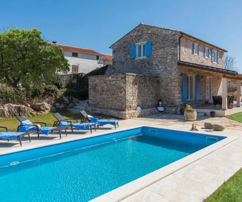 Modernized stone villa in Lovreč, Istria: Serene living with traditional charm