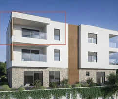 Brodarica, druhý rad od mora, moderné byty v exkluzívnej budove vo výstavbe, B2, S5