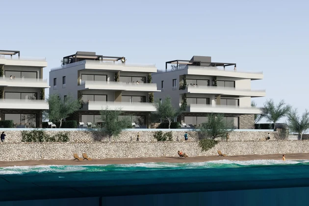 Apartamento de lujo en venta en Povljana directamente en la costa de Croacia