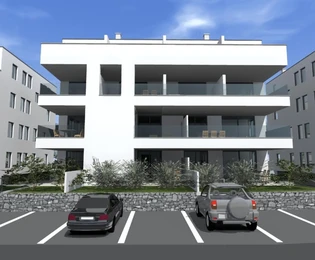 Pag, Povljana, Zweizimmerwohnung in hochwertigem Neubau, Garten, 75,48 m²