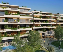 Appartamento con due camere da letto e giardino in vendita a Podstrana in Croazia