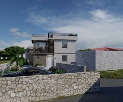 Vonzó villa eladó Vrsi központjában Horvátországban