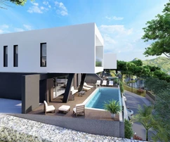 Villa di lusso con vista mare in vendita a Seget in Croazia