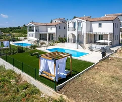Istrie, Rabac : Maison méditerranéenne avec piscine et vue sur la mer